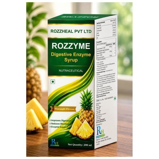 ROZZYME — Digestive Enzyme Syrup — Pineapple by Rozzheal Pvt Ltd