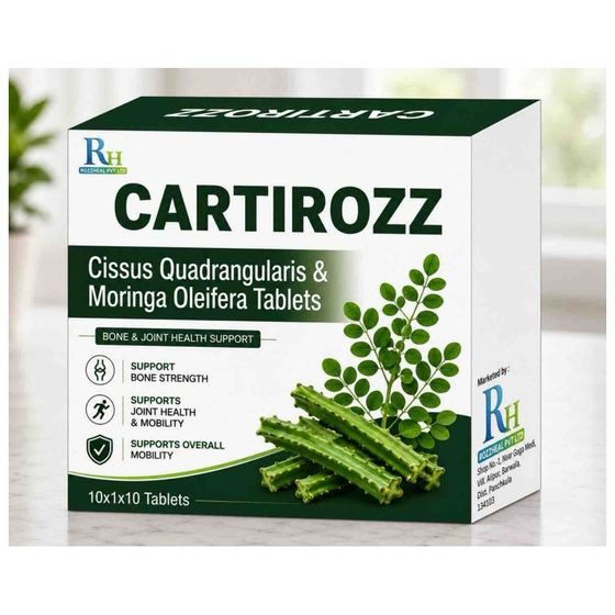 CARTIROZZ PLUS — Cissus Quadrangularis & Moringa Oleifera Tablets by Rozzheal Pvt Ltd